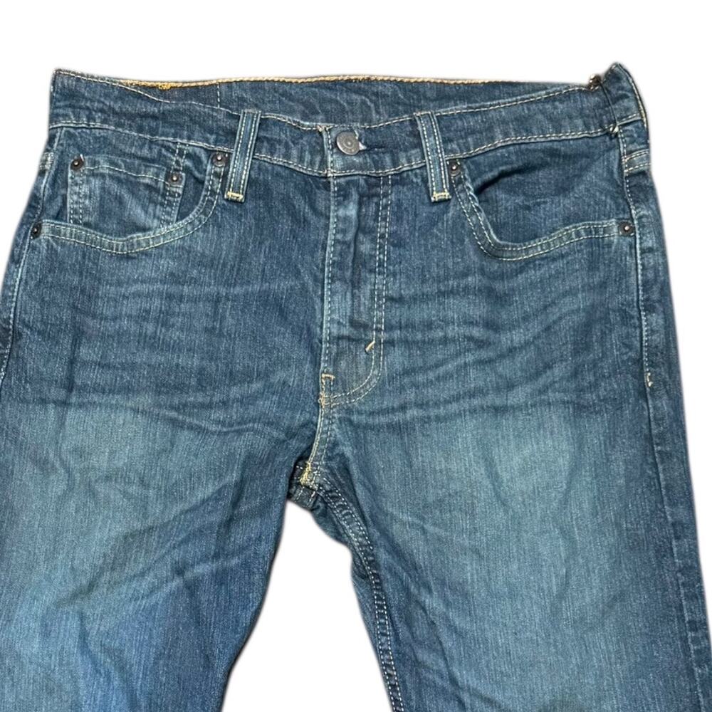 Levi’s 502 Taper Flex Jeans W30 L30 Dark Wash Water<Less Men’s Denim - Picture 5 of 7